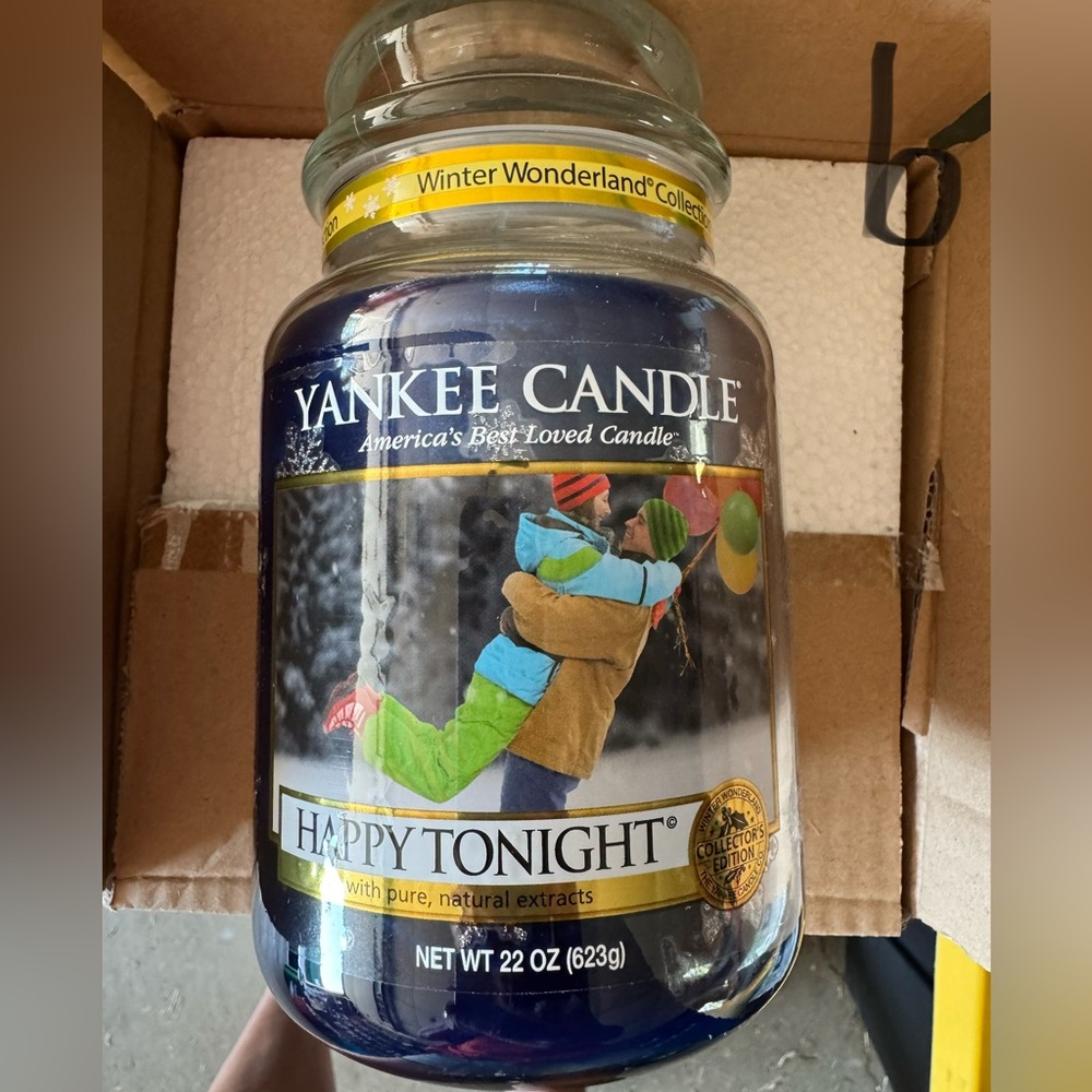 Yankee Candle Happy Tonight Blue Jar Brand (new /never lit or on a warmer)